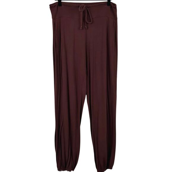 Barefoot Dreams Other - Barefoot Dreams Luxe Milk Jersey Pajama Pants Sleep Lounge Women Burgundy Small